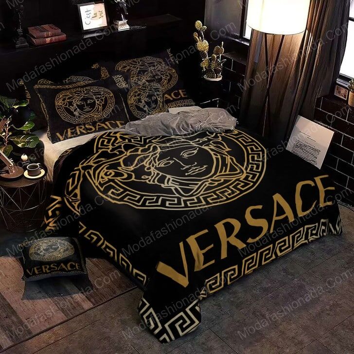 Black And Gold Versace Brands 1 Bedding Set – Duvet Cover – 3D New Luxury – Twin Full Queen King Size Comforter Cover
