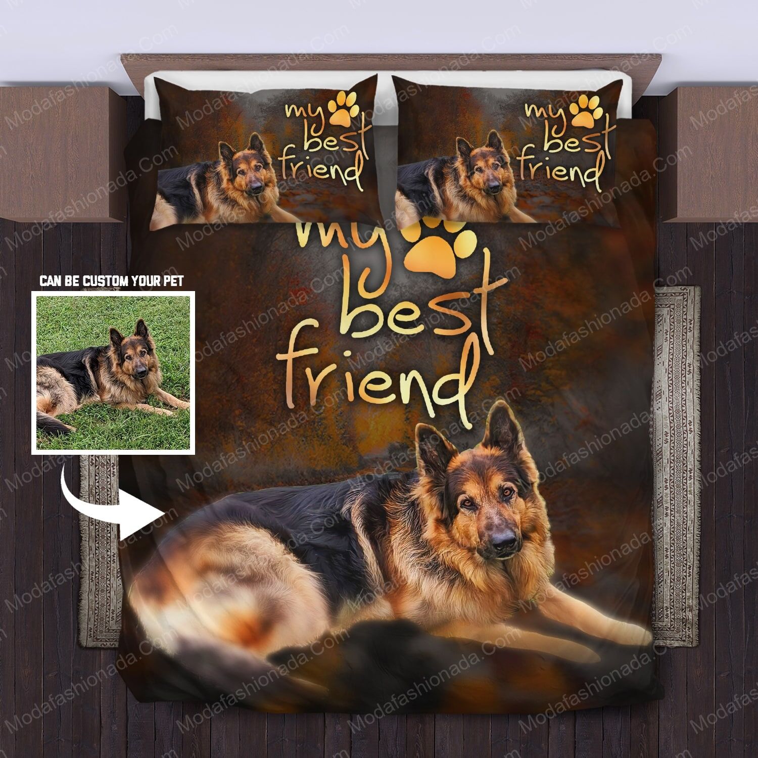 Personalized Photo Dog My Best Friend Bedding Sets - Modafashionada.Com