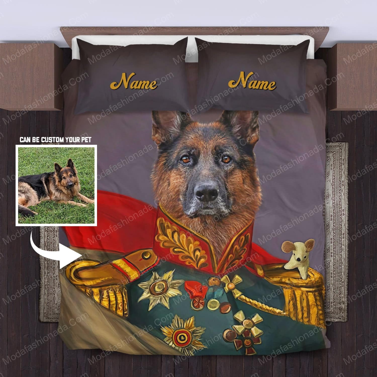 German Portrait Military Old German Shepherd Dog Bedding Sets - Modafashionada.Com