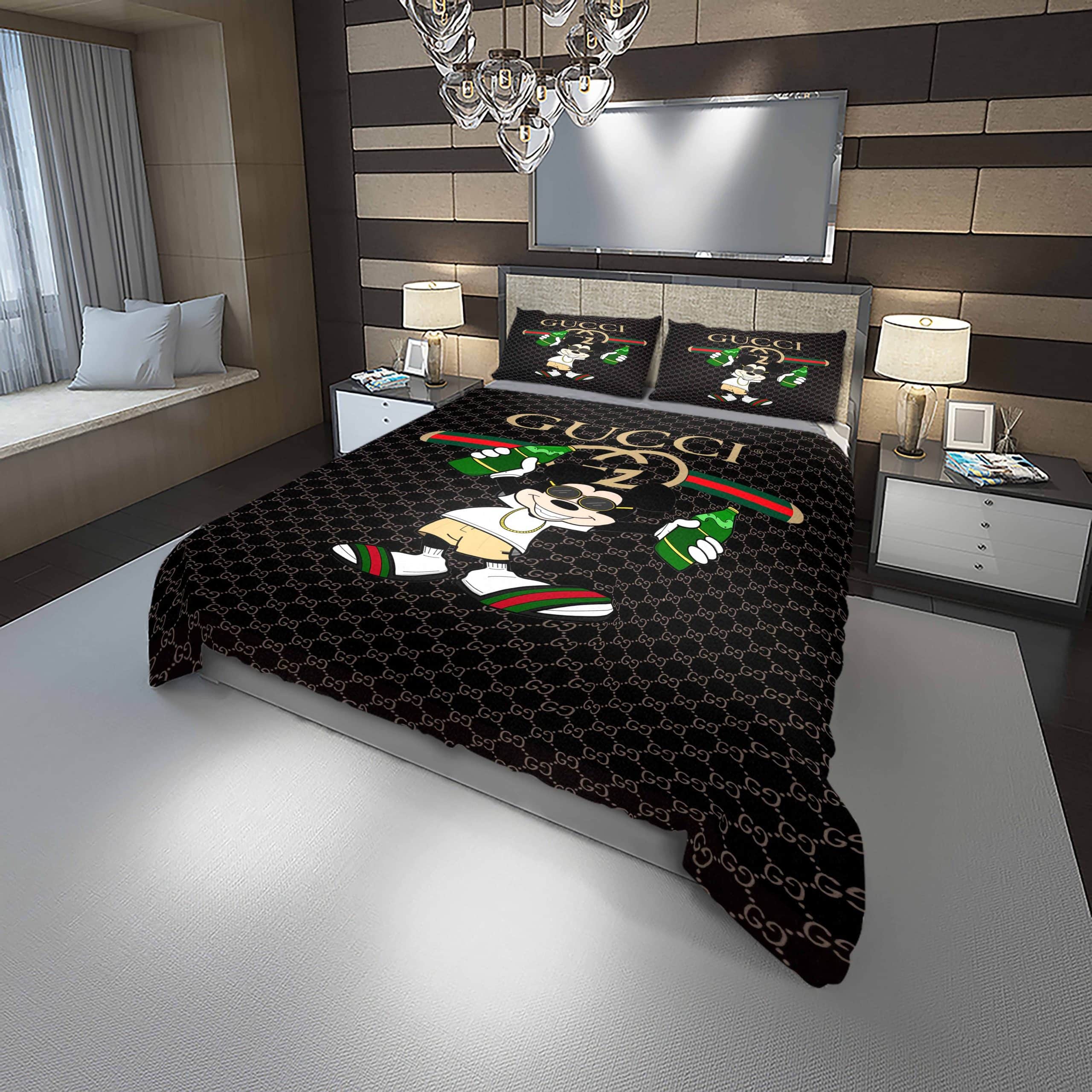 Gucci Fashion Brands 12 Bedding Set – Duvet Cover – 3D New Luxury – Twin Full Queen King Size Comforter Cover
