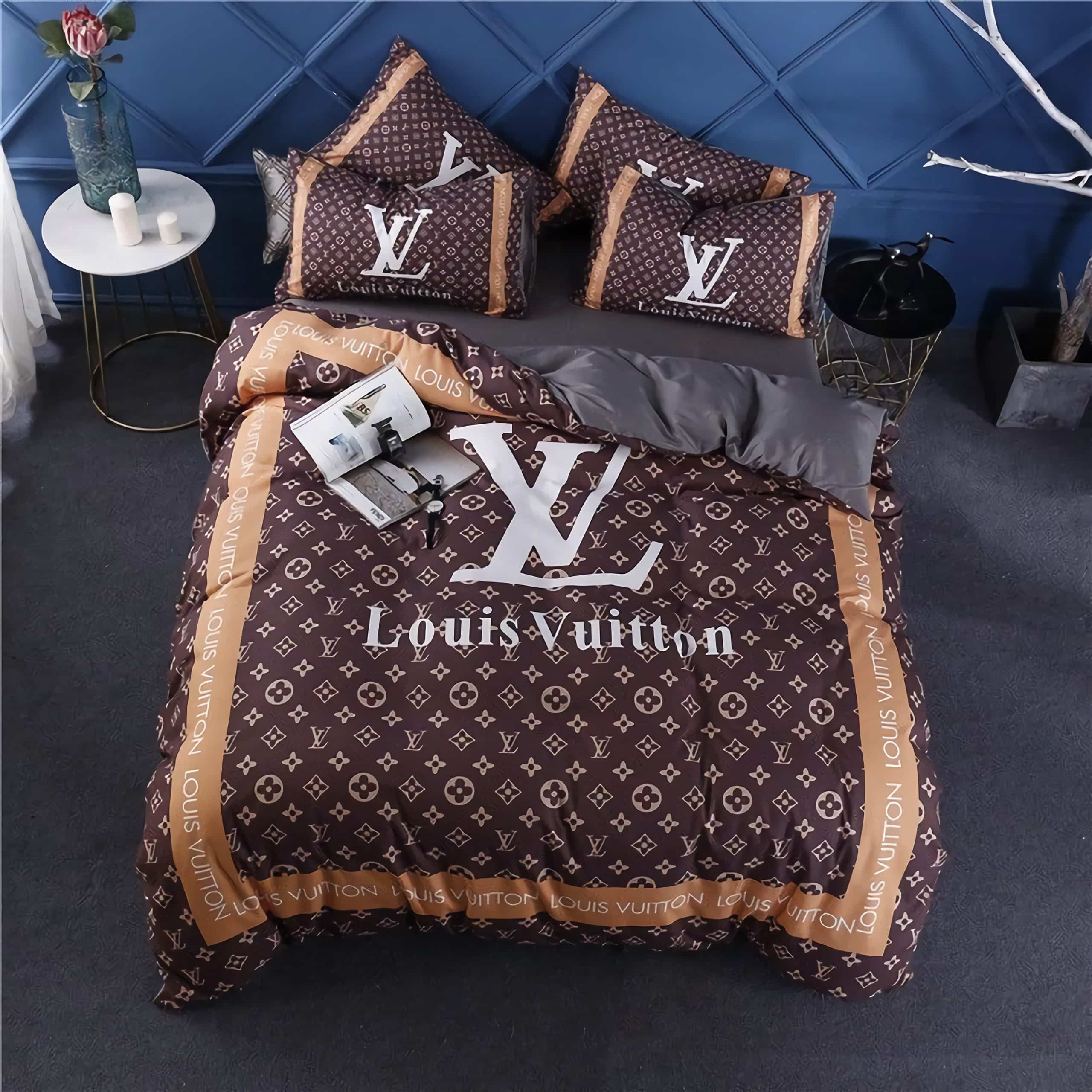 Louis Vuitton Luxury Brands 25 Bedding Set – Duvet Cover – 3D New Luxury – Twin Full Queen King Size Comforter Cover