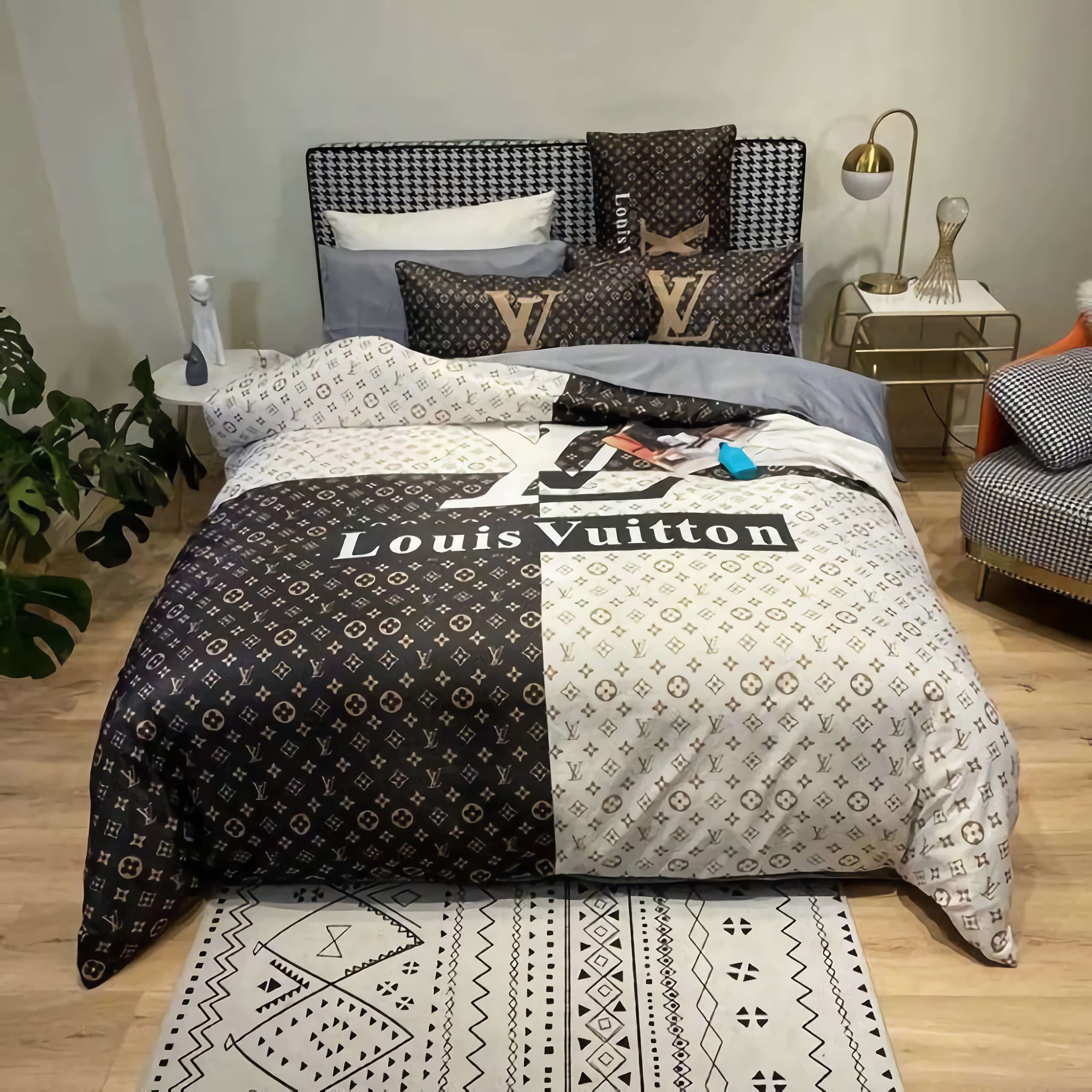 Louis Vuitton Luxury Brands 26 Bedding Set – Duvet Cover – 3D New Luxury – Twin Full Queen King Size Comforter Cover